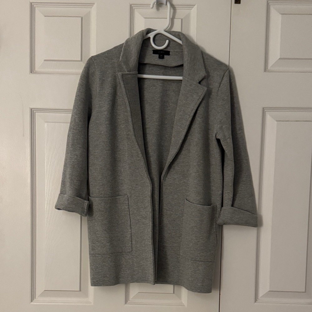 JCrew Chelsea Gray Open Front Cardigan